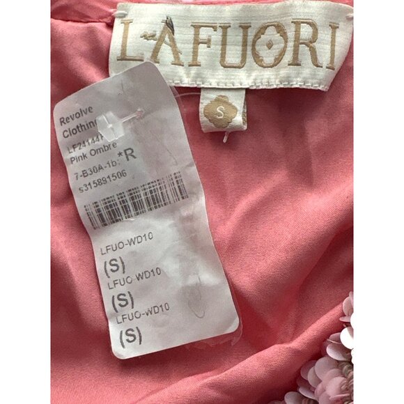 LA FUORI Fleur Oasis Mini Dress in Pink Ombre Small New Womens Sequin - Picture 10 of 16